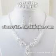 Collier de perles de cristal